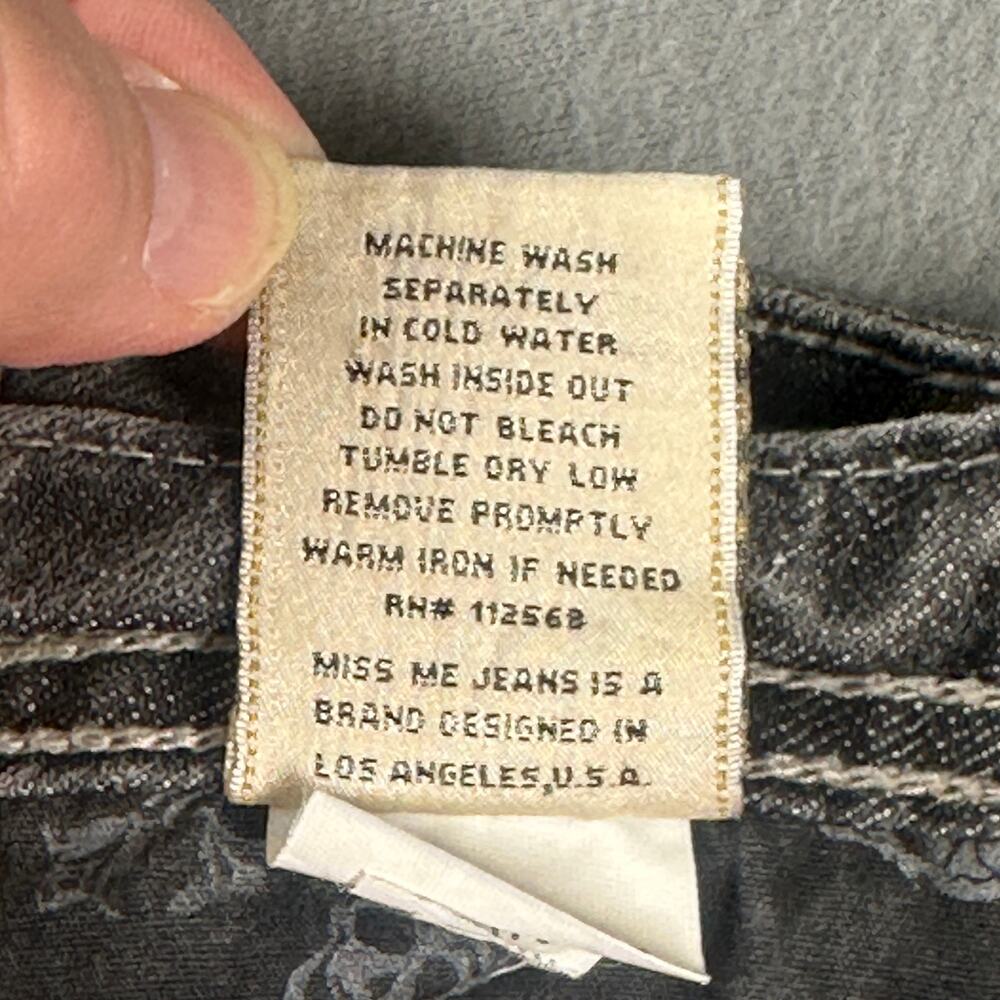 Miss Me Seattle Jeans Womens 28 Bootcut Fleur De Lis Embroidered - Picture 9 of 10